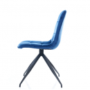 Стул SIGNAL TEXO Velvet Bluvel 86 темно-синий/черный